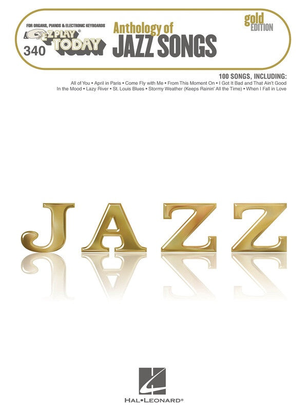 EZ PLAY 340 ANTHOLOGY OF JAZZ SONGS GOLD EDITION
