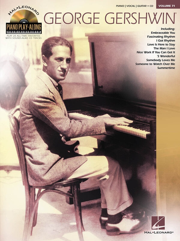 GEORGE GERSHWIN PIANO PLAY ALONG BK/CD V71 – Cheap Music Books