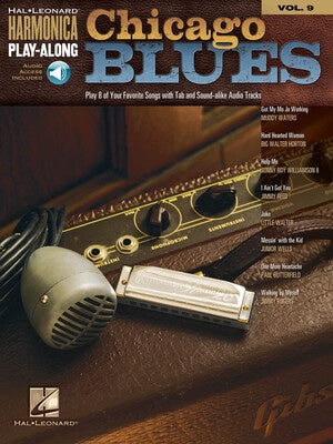 CHICAGO BLUES HARMONICA PLAYALONG V9 BK/OLA