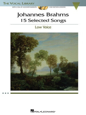 BRAHMS SELECTED SONGS LOW VOICE BK/2CD