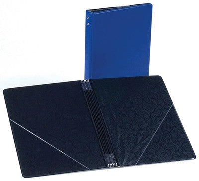 CHORAL FOLDER 7.75 X 11 ELASTICS CLEARPKTS BLUE