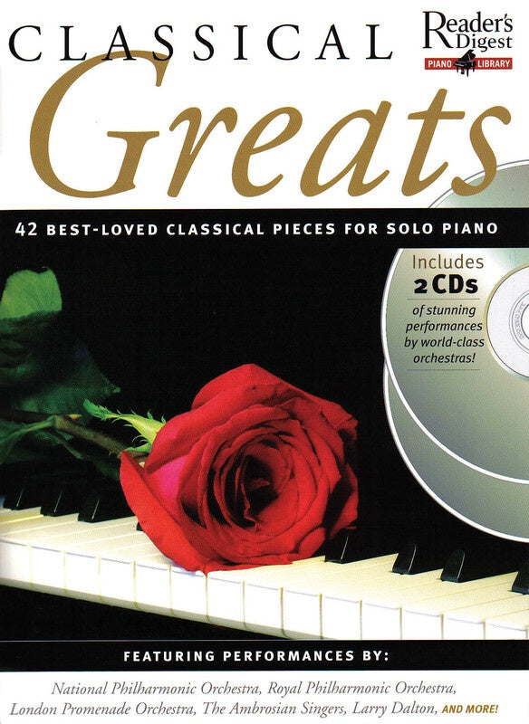 CLASSICAL GREATS READERS DIGEST PIANO LIBRARY