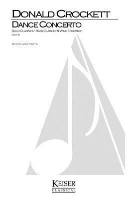 CROCKETT - DANCE CONCERTO CLARINET/CB FULL SCORE (POD)