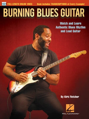 BURNING BLUES GUITAR BK/OLV