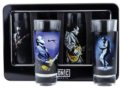 BONAMASSA 4 PIECE SHOT GLASS SET LITHOS COLL 1 & 2