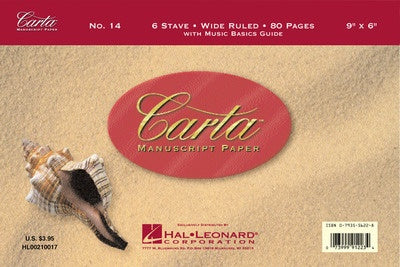 CARTA MANUSCRIPT KIDS 80PG 6ST WIDE PAD
