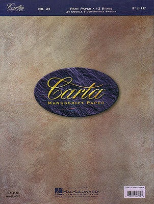 CARTA MANUSCRIPT NO 34 24 SHEETS 12 STAVE DOUBLE SIDED
