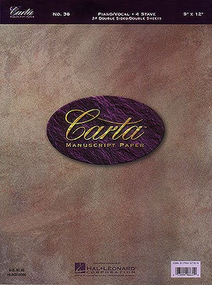CARTA MANUSCRIPT 24SHTS 4SYS PNO/VOX