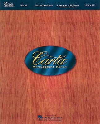 CARTA MANUSCRIPT GTR 96PG GTR/TAB/VOX