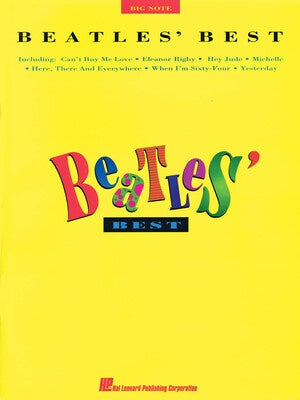 BEATLES BEST BIG NOTE PIANO
