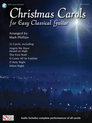 CHRISTMAS CAROLS FOR EASY CLASSICAL GUITAR TAB BK/OLA