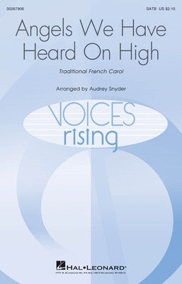 ANGELS WE HAVE HEARD ON HIGH SATB OPT A CAPPELLA