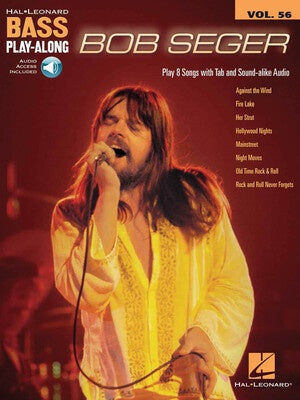 BOB SEGER BASS PLAYALONG V56 BK/OLA