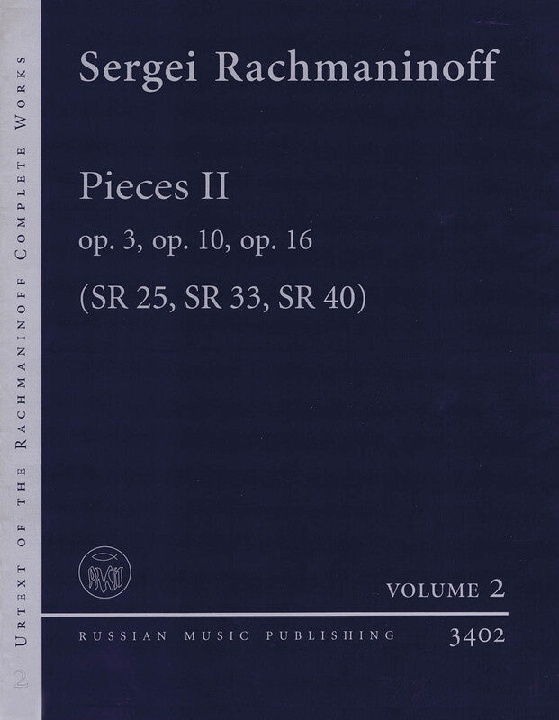 RACHMANINOFF - PIECES 2 OP 3 OP 10 OP 16 PIANO