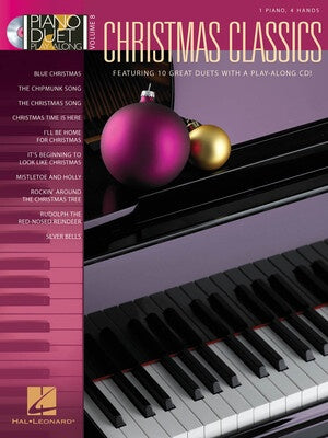 CHRISTMAS CLASSICS PIANO DUET PLAYALONG V8 BK/CD