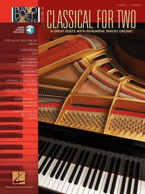CLASSICAL FOR TWO PIANO DUET PLAYALONG V28 BK/OLA