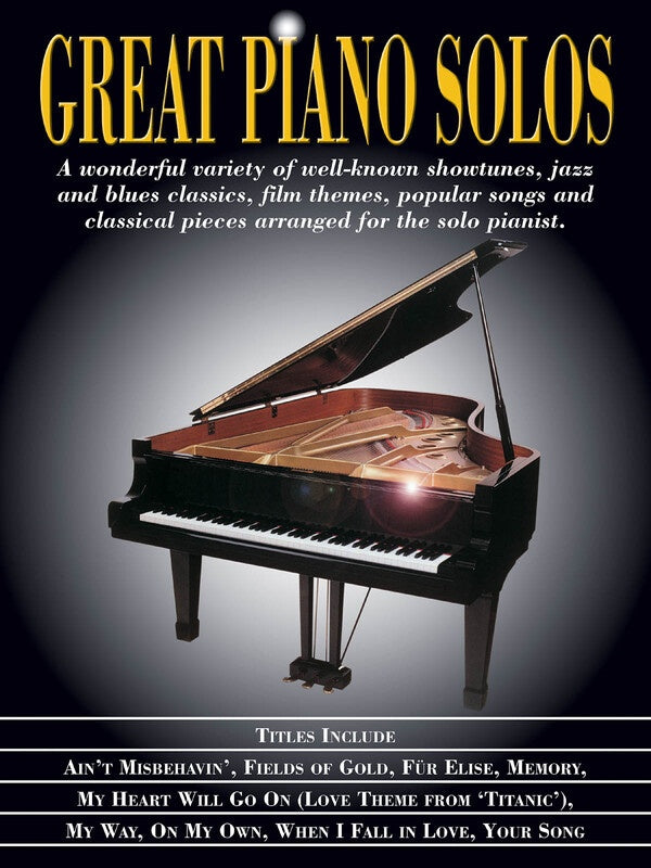 GREAT PIANO SOLOS THE BLACK BOOK