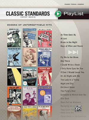 CLASSIC STANDARDS SHEET MUSIC PLAYLIST PVG