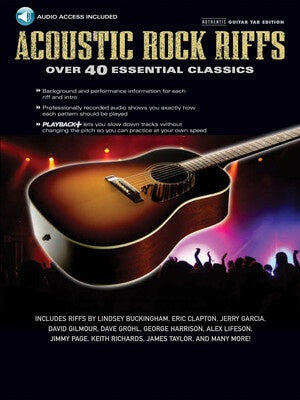 ACOUSTIC ROCK RIFFS BK/CD