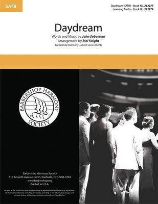 DAYDREAM SATB A CAPPELLA