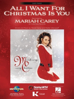ALL I WANT FOR CHRISTMAS IS YOU EASY PIANO S/S