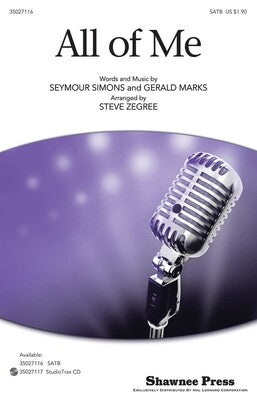 ALL OF ME STUDIOTRAX CD