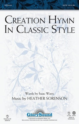 CREATION HYMN IN CLASSIC STYLE STUDIOTRAX CD