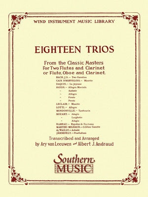 18 TRIOS FROM CLASSIC MASTERS FL/OB/CLA (POD)