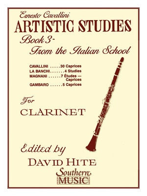 CAVALLINI - ARTISTIC STUDIES BK 3 CLARINET