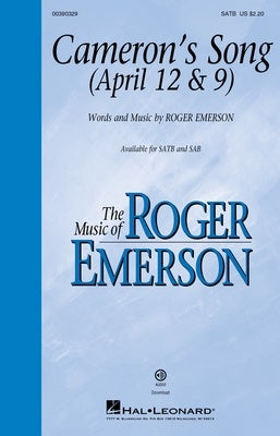 CAMERONS SONG (APRIL 12 & 9) SATB