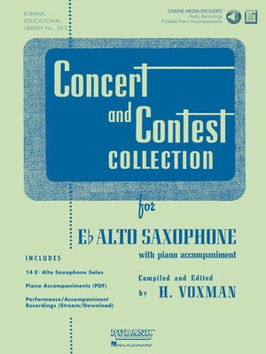 CONCERT AND CONTEST COLLECTION ALTO SAX BK/CD