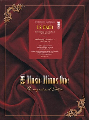 BACH - BRANDENBURG CONCERTI NOS 4 & 5 VIOLIN BK/CD