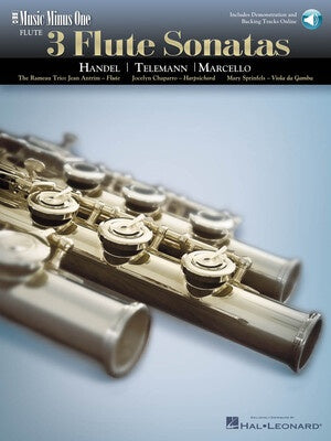 3 FLUTE SONATAS BK/CD