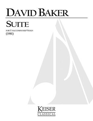 BAKER - SUITE FOR UNACCOMPANIED VIOLIN (POD)