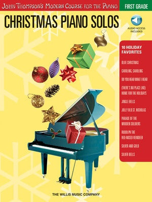 CHRISTMAS PIANO SOLOS 1ST GRADE BK/OLA