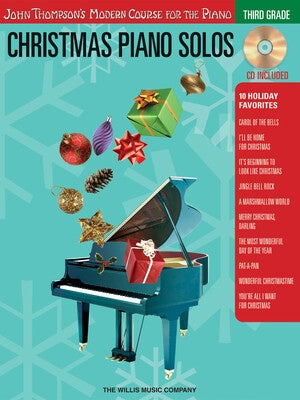 CHRISTMAS PIANO SOLOS 3RD GRADE BK/CD