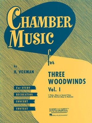 CHAMBER MUSIC FOR 3 WOODWIND VOL 1 FLU/OBOE/CLA