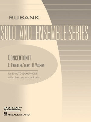 CONCERTANTE E FLAT ALTO SAX SOLO