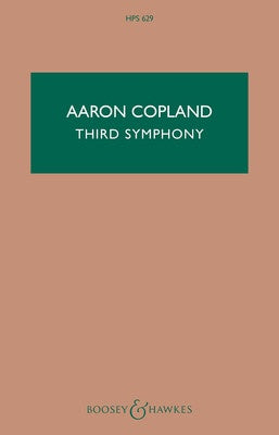 COPLAND - SYMPHONY NO 3 STUDY SCORE