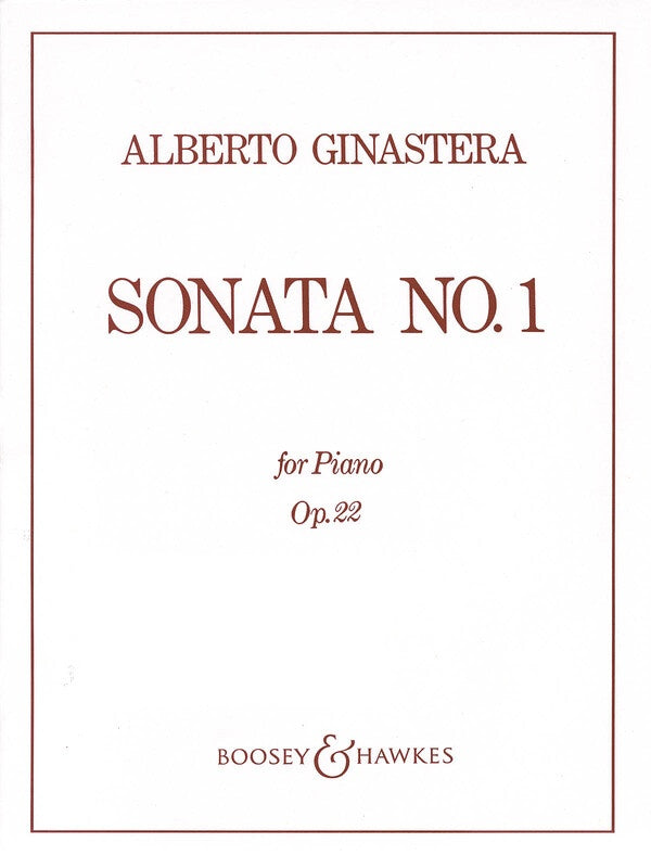 GINASTERA - PIANO SONATA NO 1 OP 22