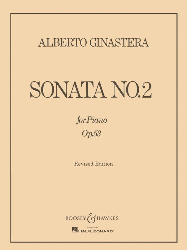 GINASTERA - PIANO SONATA NO 2 OP 53