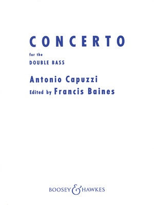 CAPUZZI - CONCERTO IN F DOUBLE BASS/PIANO
