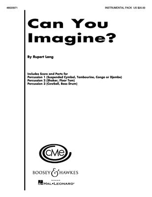 CAN YOU IMAGINE? PERCUSSION INSTRUMENTAL SC/PTS (POD)