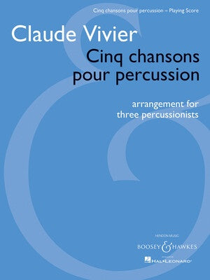 CINQ CHANSONS POUR PERCUSSION 2-3 PERCUSSIONISTS