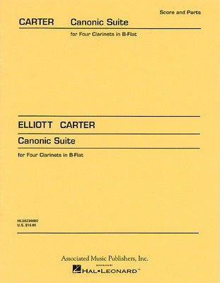 CARTER - CANONIC SUITE FOR 4 CLARINETS SC/PTS