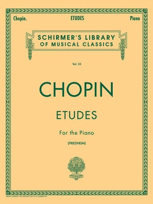 CHOPIN - ETUDES FOR PIANO ED FRIEDHEIM