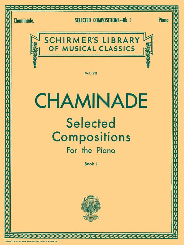 CHAMINADE - SELECTED COMPOSITIONS BK 1 PIANO