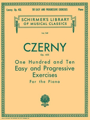 CZERNY - 110 EASY PROG EXERCISES OP 453 PIANO