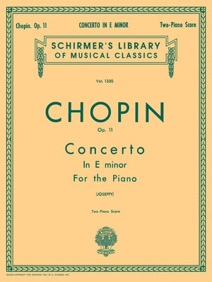 CHOPIN - CONCERTO NO 1 OP 11 2P4H