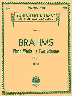 BRAHMS PIANO WORKS VOL.1 LIB.1757